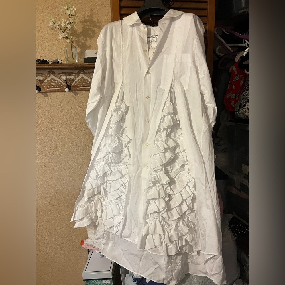 Comme des Garcons Crisp White dress